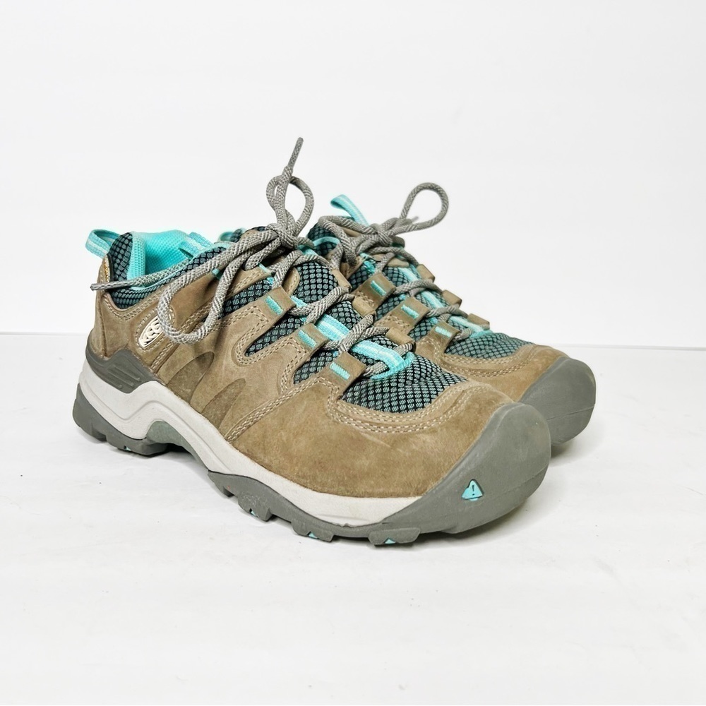 Keen Women's Gypsum II WP Hiking Shoe Size 6 Women’s Tan Blue
